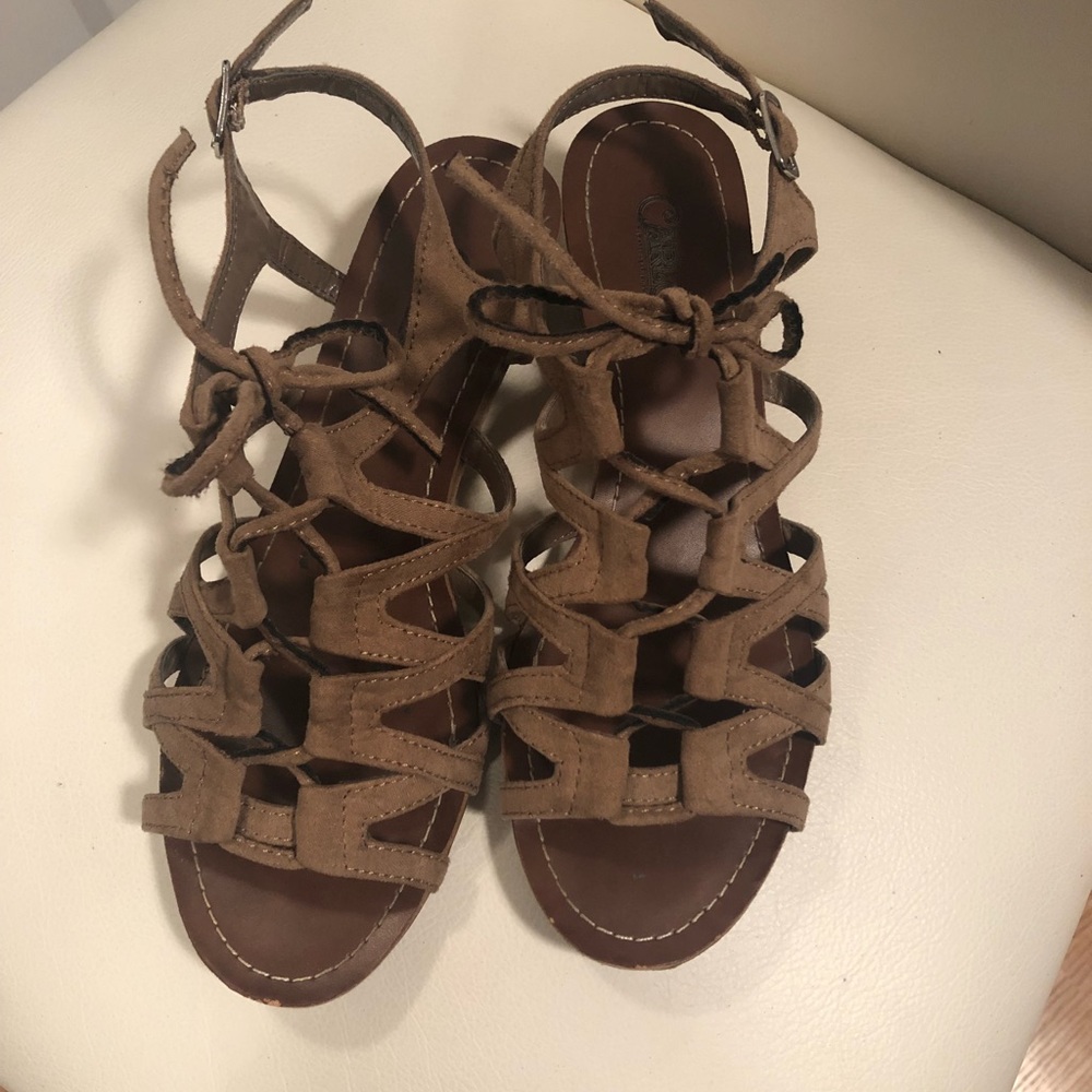 Lace sandals